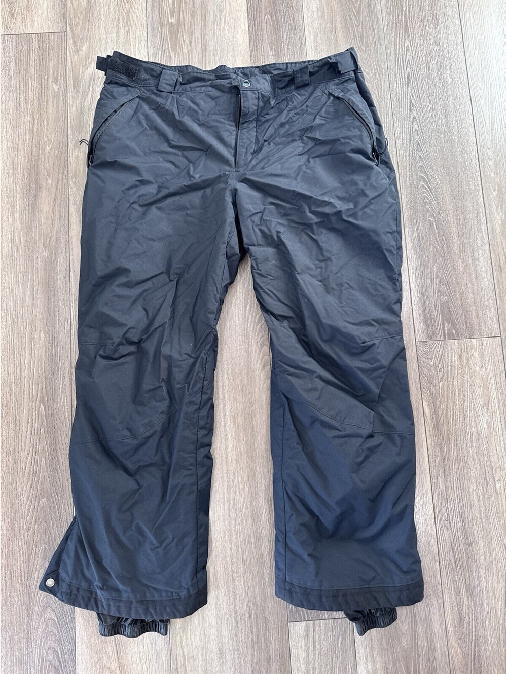 Columbia Snow Pants Mens Size 2XL Black Ski Insulated Belted Adjustable